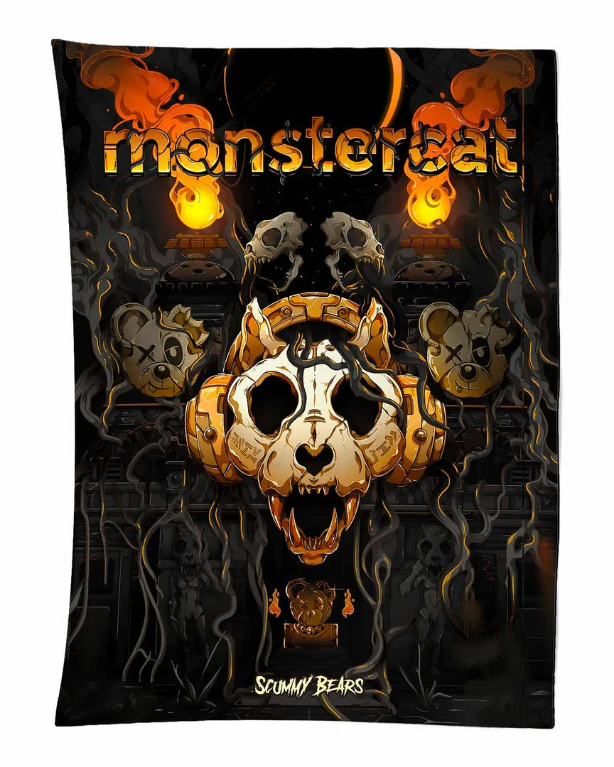 TAPESTRIES MONSTERCAT X SCUMMY BEARS - CIVILIZATIONS - TAPESTRY 1 TAPESTRIES MONSTERCAT X SCUMMY BEARS - CIVILIZATIONS - TAPESTRY