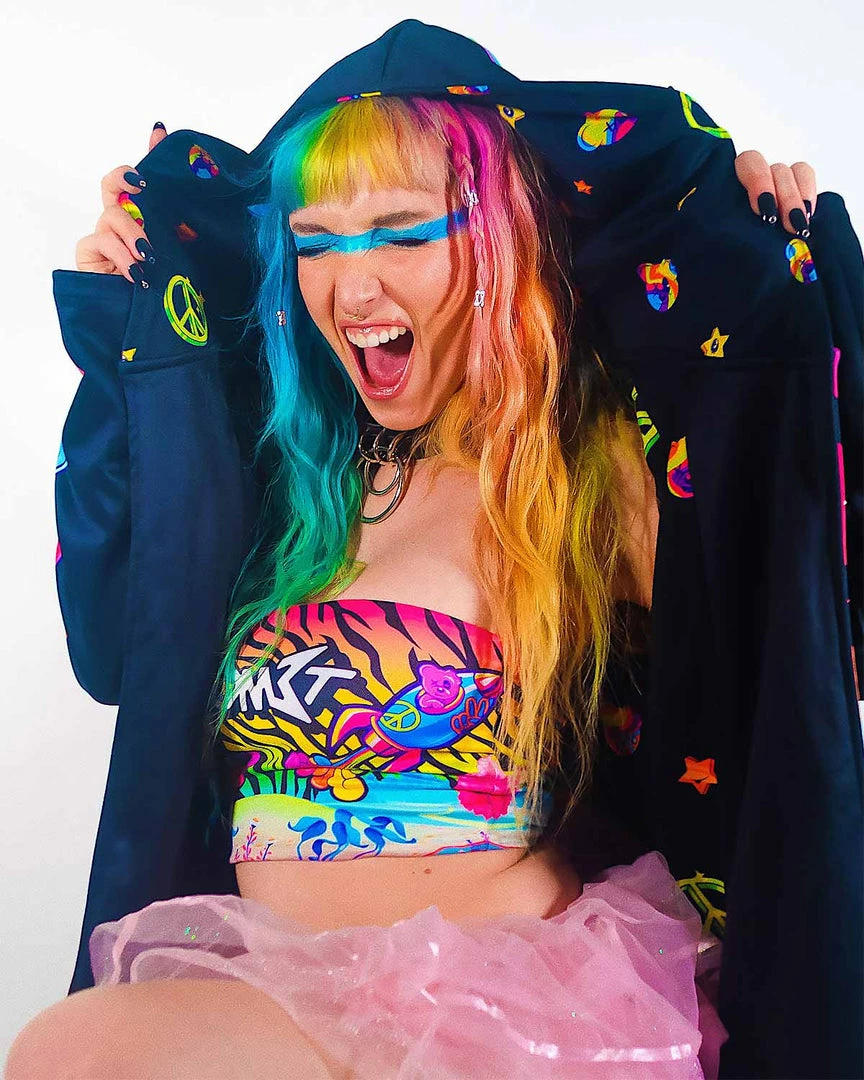 T-SHIRTS & TANKS COM3T X SCUMMY BEARS - SPACE KANDI - 4-WAY REVERSIBLE TUBE TOP 3 T-SHIRTS & TANKS COM3T X SCUMMY BEARS - SPACE KANDI - 4-WAY REVERSIBLE TUBE TOP