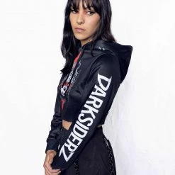 DARKSIDERZ X SCUMMY BEARS - DARK VISIONZ - CROP HOODIE