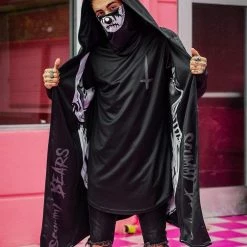 Scummy Bears GOTH BEAR (GOTH AF) - CLOAK (BLACK) CLOTHES AND STUFF