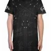 Scummy Bears CLOTHES AND STUFF GOTH BEAR (GOTH AF) - LONG TEE (BLACK)