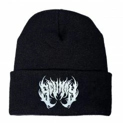 Reach MFG OISHI - BEAR METAL BEANIE (BLACK/WHITE)