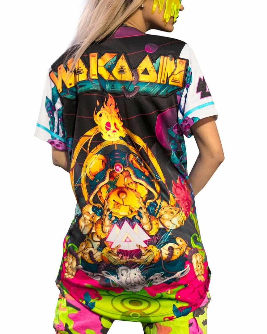 WAKAAN X SCUMMY BEARS - ANCIENT ALIENS - BASEBALL JERSEY CLOTHES AND STUFF 1 WAKAAN X SCUMMY BEARS - ANCIENT ALIENS - BASEBALL JERSEY CLOTHES AND STUFF
