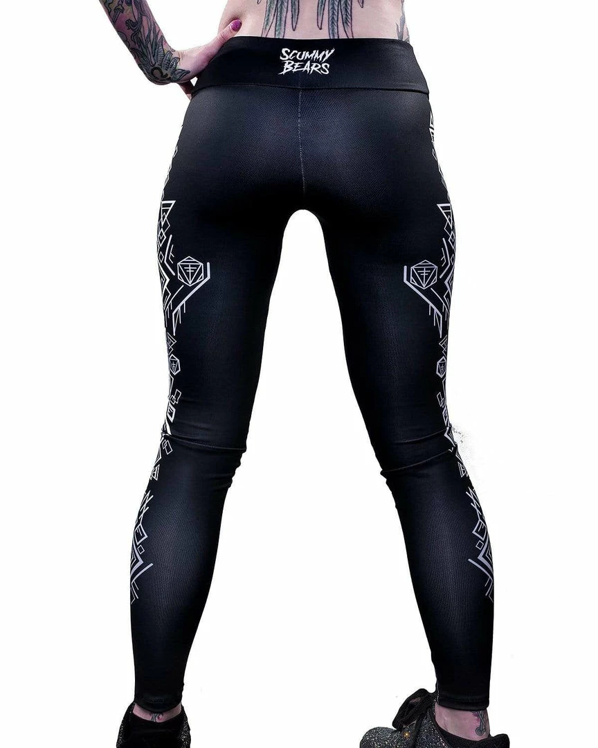 Scummy Bears MI+U GEO (NIGHT) - LEGGINGS 2 Scummy Bears MI+U GEO (NIGHT) - LEGGINGS