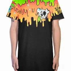 LIQUID STRANGER X SCUMMY BEARS - LAVA - LONG TEE