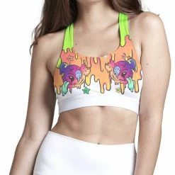 LIQUID STRANGER X SCUMMY BEARS - LAVA - SPORTS BRA