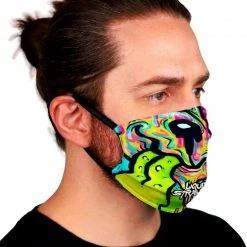 LIQUID STRANGER X SCUMMY BEARS - LAVA - FACE MASK ACCESSORIES