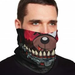 MIDNIGHT TYRANNOSAURUS X SCUMMY BEARS - SEAMLESS MASK