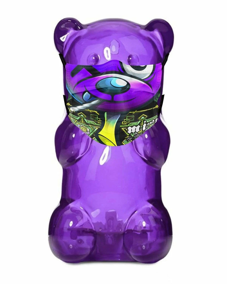 Scummy Bears MI+U - IVY BEAR (OG GREEN ) - FACE MASK ACCESSORIES 1 Scummy Bears MI+U - IVY BEAR (OG GREEN ) - FACE MASK ACCESSORIES