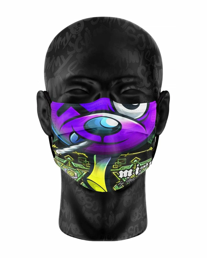 Scummy Bears MI+U - IVY BEAR (OG GREEN ) - FACE MASK ACCESSORIES 3 Scummy Bears MI+U - IVY BEAR (OG GREEN ) - FACE MASK ACCESSORIES