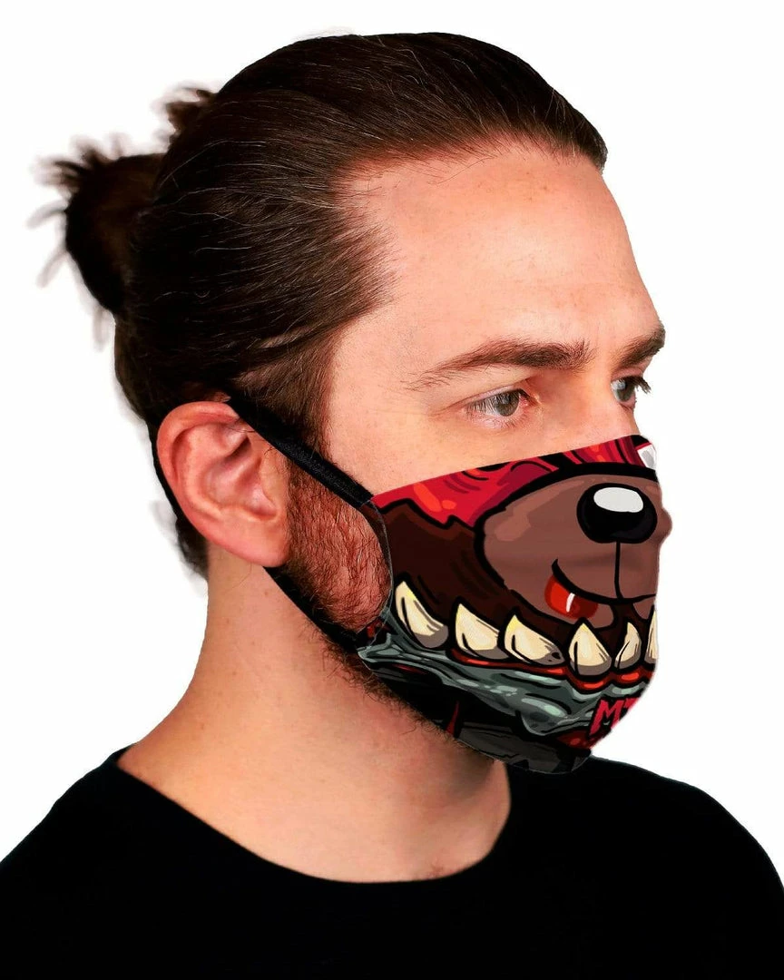MIDNIGHT TYRANNOSAURUS X SCUMMY BEARS - FACE MASK ACCESSORIES 2 MIDNIGHT TYRANNOSAURUS X SCUMMY BEARS - FACE MASK ACCESSORIES