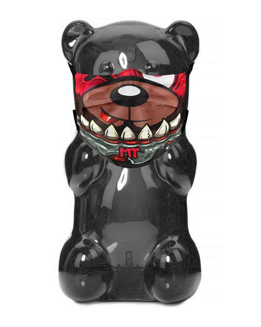 MIDNIGHT TYRANNOSAURUS X SCUMMY BEARS - FACE MASK ACCESSORIES 1 MIDNIGHT TYRANNOSAURUS X SCUMMY BEARS - FACE MASK ACCESSORIES