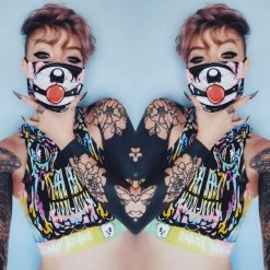 Scummy Bears SCUMMY CARES - BRATTY BEAR - FACE MASK