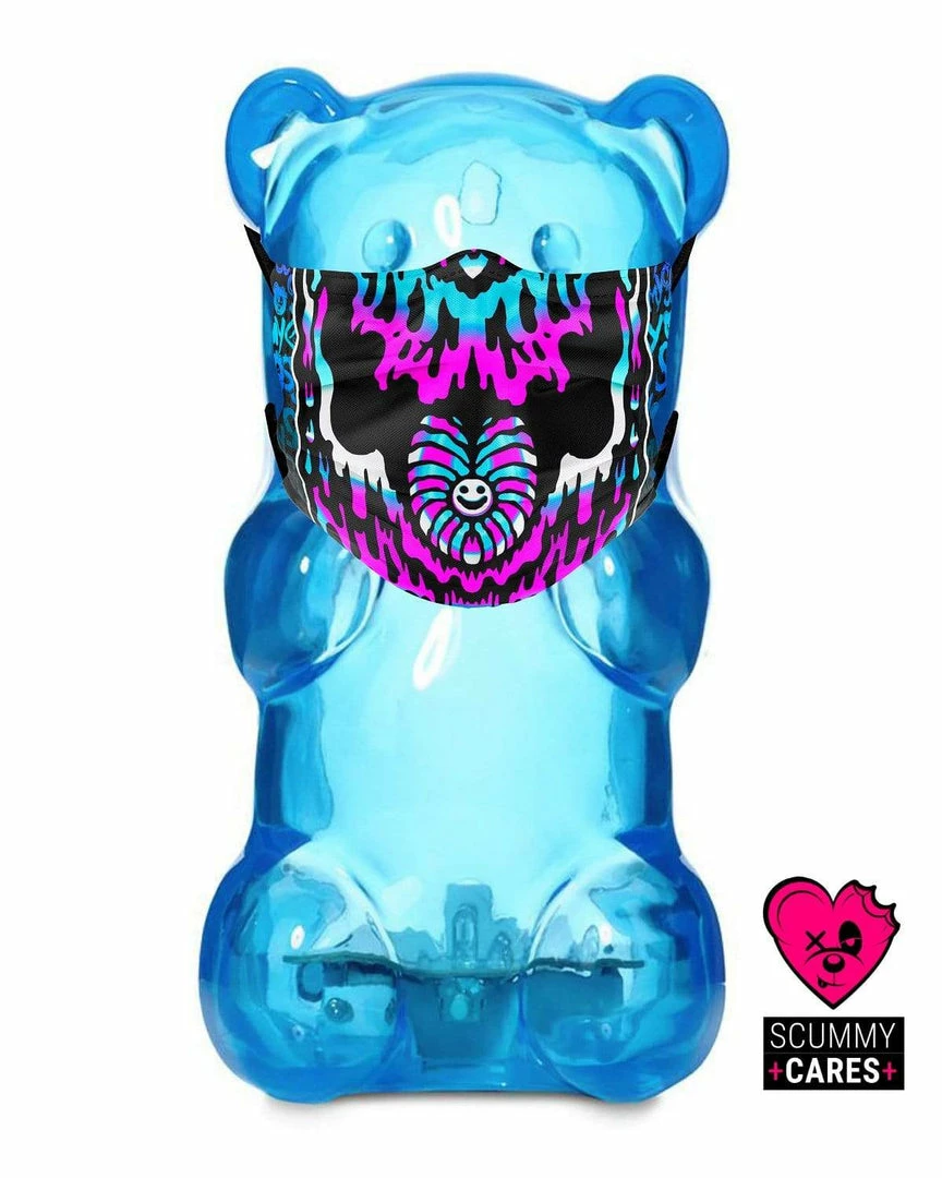 Scummy Bears SCUMMY CARES - MELTED DREAMS - FACE MASK 1 Scummy Bears SCUMMY CARES - MELTED DREAMS - FACE MASK