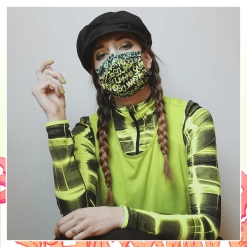 Scummy Bears ACCESSORIES SCUMMY CARES - SCUMMY PATTERN SOUR - FACE MASK