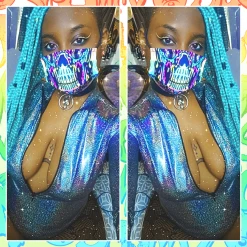 Scummy Bears ACCESSORIES SCUMMY CARES - UNICORN TWIST - FACE MASK