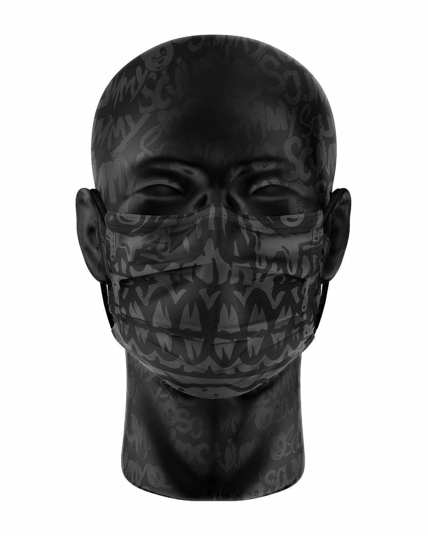 Scummy Bears STEEZBURGER (GOTH) - FACE MASK ACCESSORIES 3 Scummy Bears STEEZBURGER (GOTH) - FACE MASK ACCESSORIES