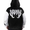 Scummy Bears CLOTHES AND STUFF FUZZY THINGZZ - OVERSIZED HIBERNATION JACKET (BLACK/WHITE)