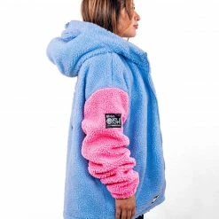 Scummy Bears FUZZY THINGZZ - OVERSIZED HIBERNATION JACKET (BLUE/PINK)