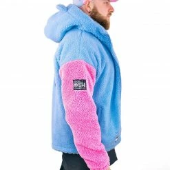 Scummy Bears FUZZY THINGZZ - OVERSIZED HIBERNATION JACKET (BLUE/PINK)