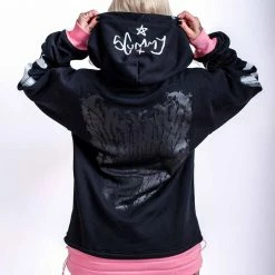 Scummy Bears GOTH AF - BRATTY BEAR - TWO-TONE HOODIE CLOTHES AND STUFF