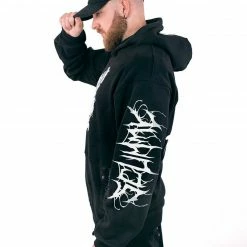 Scummy Bears CLOTHES AND STUFF GOTH AF - SCREAMO GOTH TECH HOODIE