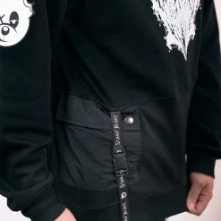 Scummy Bears CLOTHES AND STUFF GOTH AF - SCREAMO GOTH TECH HOODIE