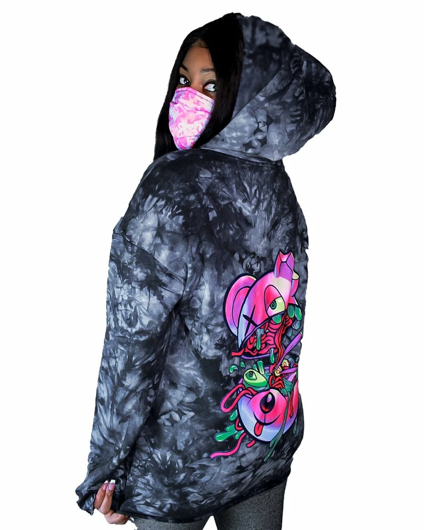 Scummy Bears OISHI - TWISTED TONKOTSU - TIE-DYE HOODIE 1 Scummy Bears OISHI - TWISTED TONKOTSU - TIE-DYE HOODIE