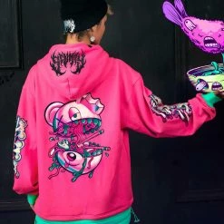 Scummy Bears CLOTHES AND STUFF OISHI - TWISTED TONKOTSU - TWO-TONE HOODIE