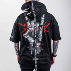 SULLIVAN KING X SCUMMY BEARS - SPINE COLLECTOR - SHORT SLEEVE TECH HOODIE CLOTHES AND STUFF