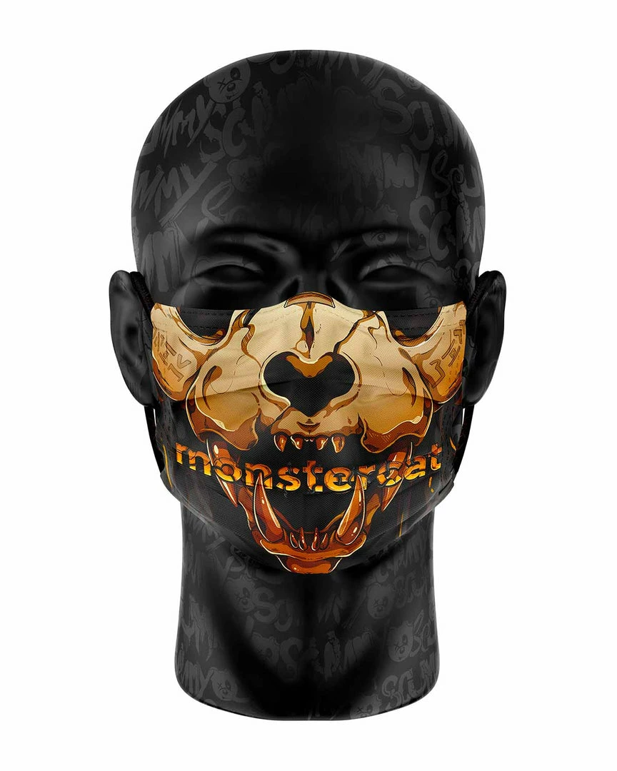 MONSTERCAT X SCUMMY BEARS - CIVILIZATIONS - FACE MASK 1 MONSTERCAT X SCUMMY BEARS - CIVILIZATIONS - FACE MASK