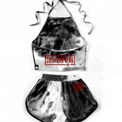 SULLIVAN KING X SCUMMY BEARS - SPINE COLLECTOR - TIE DYE CROP TOP CLOTHES AND STUFF