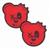 CLOTHES AND STUFF SCUMMY BEARS PASTEASE (RED GLITTER)