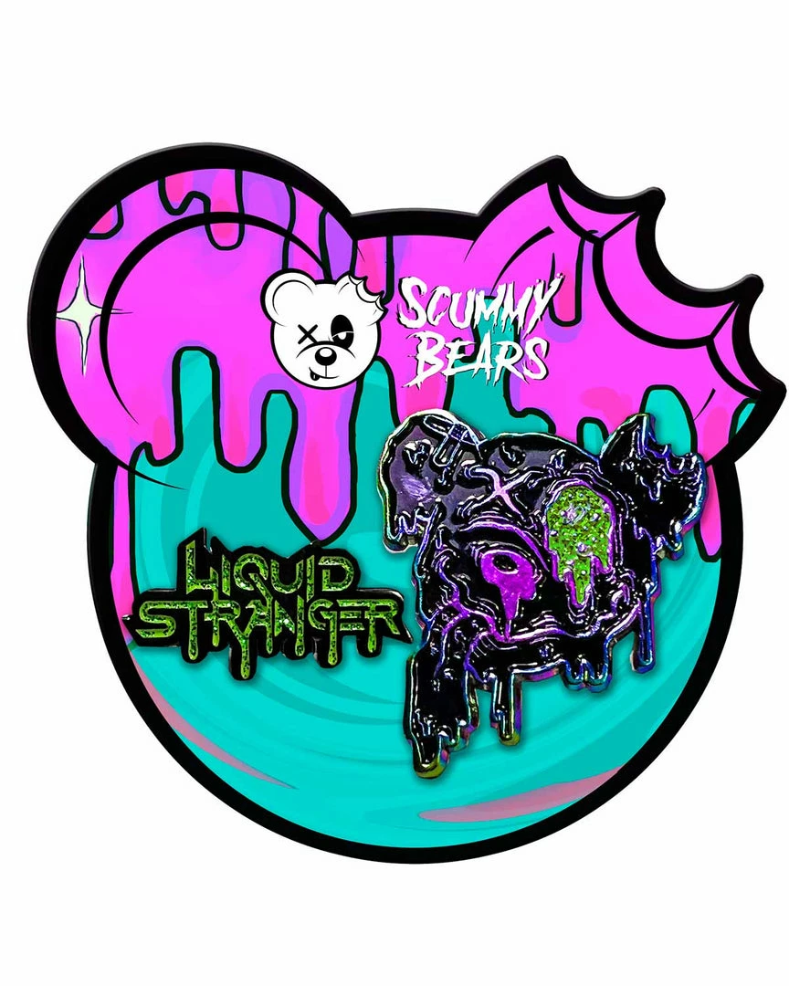 ACCESSORIES LIQUID STRANGER X SCUMMY BEARS - LIQUID BEAR (RAINBOW) - PIN 2-PACK 1 ACCESSORIES LIQUID STRANGER X SCUMMY BEARS - LIQUID BEAR (RAINBOW) - PIN 2-PACK