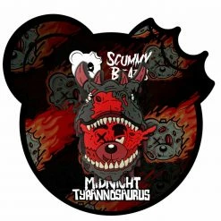 MIDNIGHT TYRANNOSAURUS X SCUMMY BEARS - BONEYARD - PVC PIN