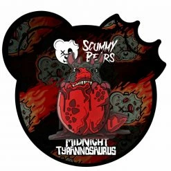 MIDNIGHT TYRANNOSAURUS X SCUMMY BEARS - EGGCELLENT - PVC PIN ACCESSORIES