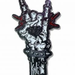 SULLIVAN KING X SCUMMY BEARS - HORNS UP SKELETAL PIN ACCESSORIES