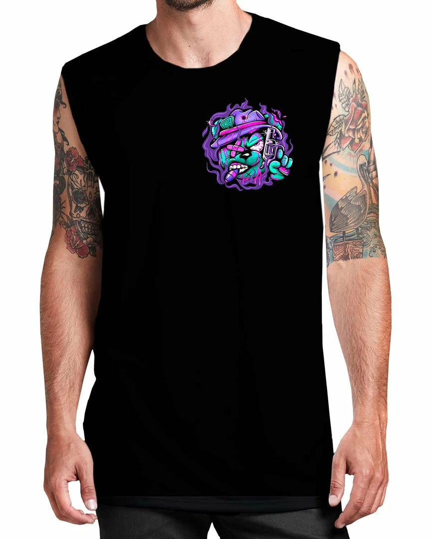 T-SHIRTS & TANKS POINT.BLANK X SCUMMY BEARS - HEADSHOT MUSCLE TEE 2 T-SHIRTS & TANKS POINT.BLANK X SCUMMY BEARS - HEADSHOT MUSCLE TEE