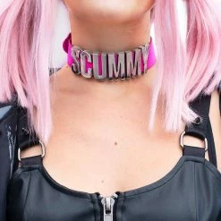 Scummy Bears SCUMMY - CHOKER (NEON PINK)