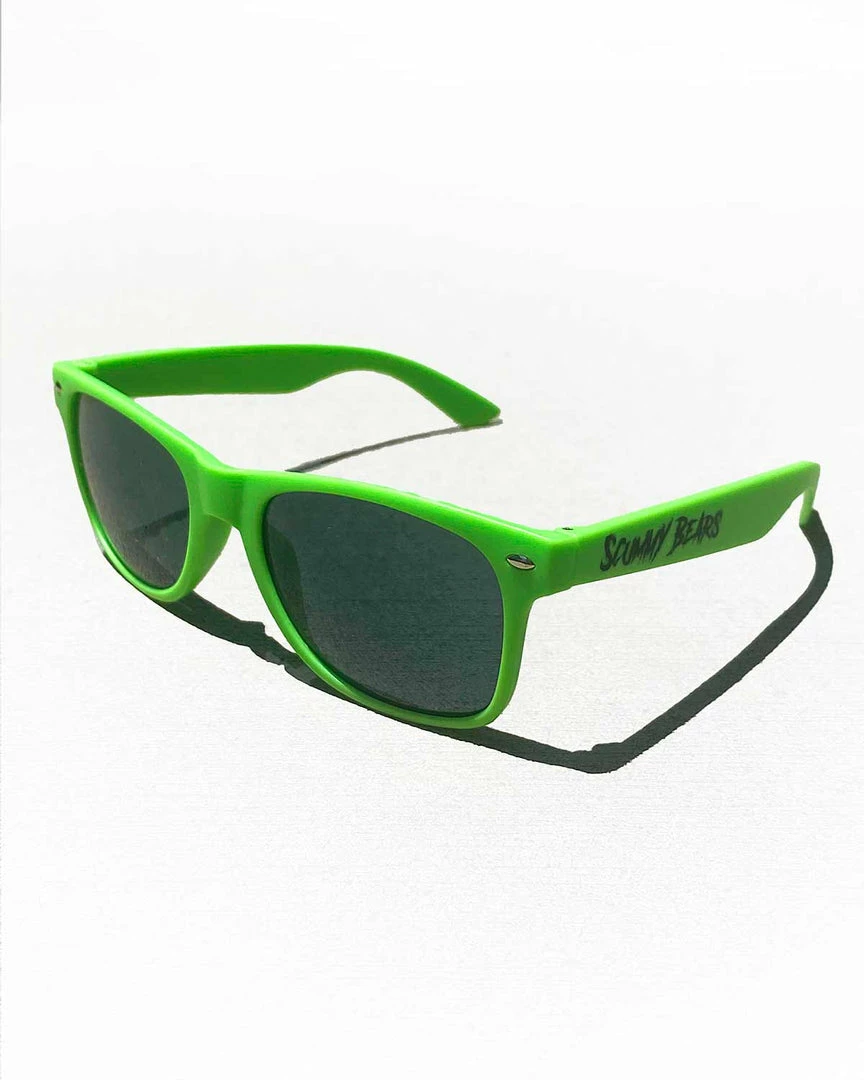 Scummy Bears SCUMMY WAYFARER SUNGLASSES - MATTE GREEN FESTIVAL LOOKS 1 Scummy Bears SCUMMY WAYFARER SUNGLASSES - MATTE GREEN FESTIVAL LOOKS