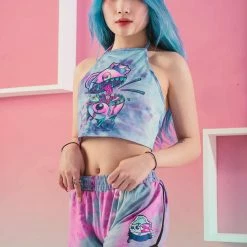 Scummy Bears OISHI - TWISTED TONKOTSU - TIE DYE SHORTS CLOTHES AND STUFF