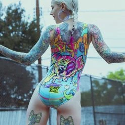 LIQUID STRANGER X SCUMMY BEARS - WEIRD & WONDERFUL - BODY SUIT