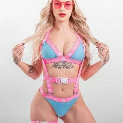 Scummy Bears OISHI - TECH BIKINI BOTTOM (BLUE/PINK)