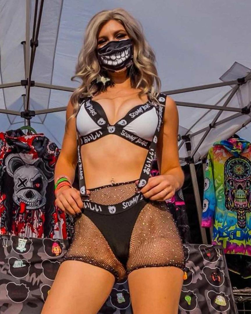 Scummy Bears OISHI - TECH BIKINI TOP (WHITE/BLACK) TOPS 2 Scummy Bears OISHI - TECH BIKINI TOP (WHITE/BLACK) TOPS