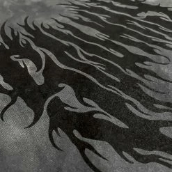 Scummy Bears BEAR METAL (BLACK ON BLACK) - TIE-DYE BOXY TEE