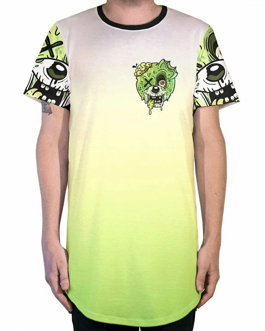FIGURE X SCUMMY BEARS - TERRORVISION (GREEN) - LONG TEE 1 FIGURE X SCUMMY BEARS - TERRORVISION (GREEN) - LONG TEE