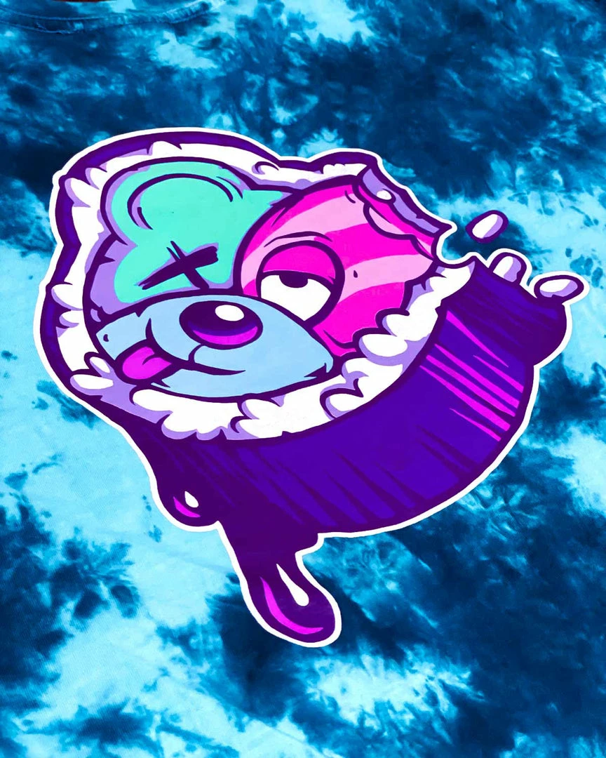 Scummy Bears OISHI - SCUMMY ROLL (AOI) - TIE-DYE LONG TEE 3 Scummy Bears OISHI - SCUMMY ROLL (AOI) - TIE-DYE LONG TEE