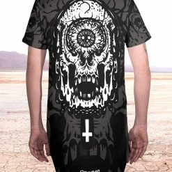 Scummy Bears POPSISKULLS - BLOODY GREY - LONG TEE CLOTHES AND STUFF