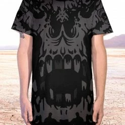 Scummy Bears POPSISKULLS - BLOODY GREY - LONG TEE CLOTHES AND STUFF