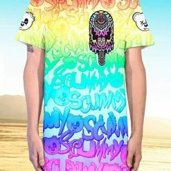 Scummy Bears CLOTHES AND STUFF POPSISKULLS - UNICORN TWIST - LONG TEE